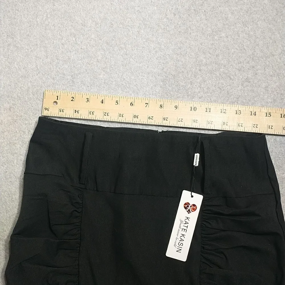 Kate Kasin Pencil Skirt Women's Black Business Professional SIZE Large .